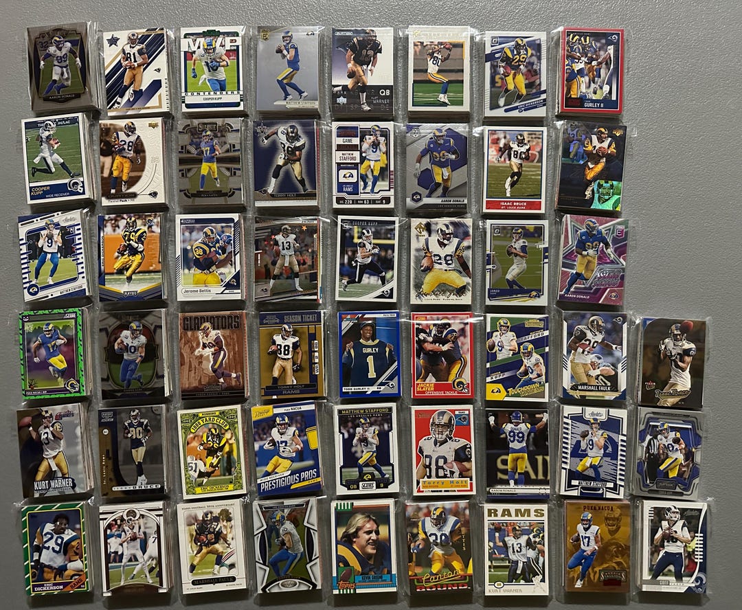 Los Angeles Rams Football Cards - Grab Bag of 30 Cards From 1980s-today ...