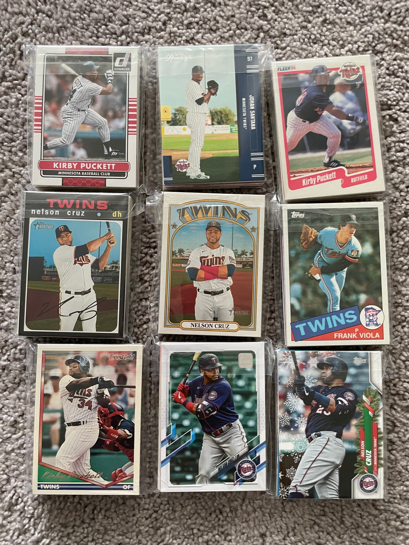 Minnesota Twins Baseball Cards Grab Bag of 30 Cards from Etsy