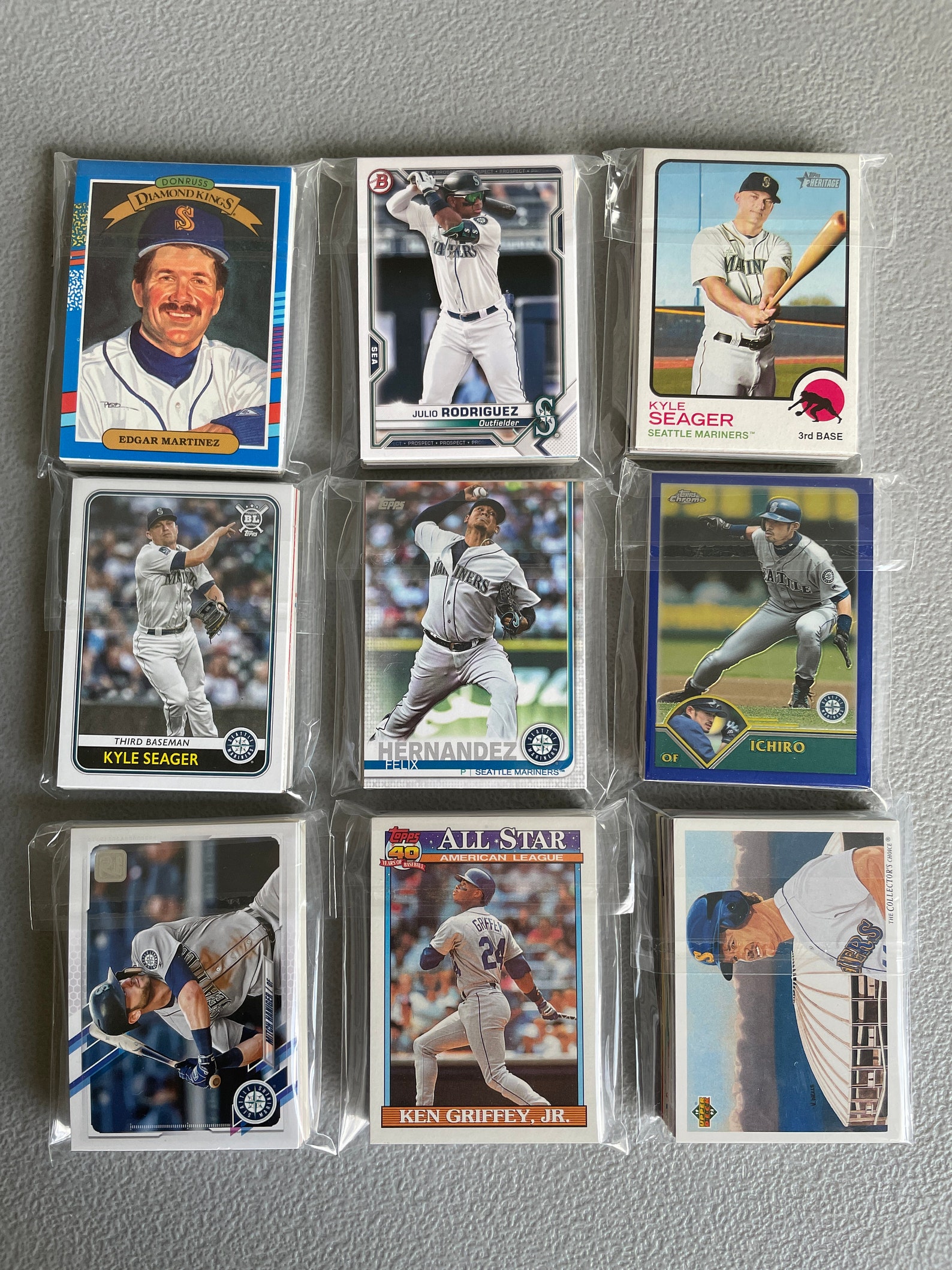 Seattle Mariners Baseball Cards Grab Bag of 30 Cards From Etsy
