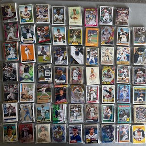 Atlanta Braves Baseball Cards - Grab Bag of 30 Cards from 1980s-Today