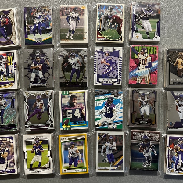 Minnesota Vikings Football Cards - Grab Bag of 30 Cards from 1980s-Today