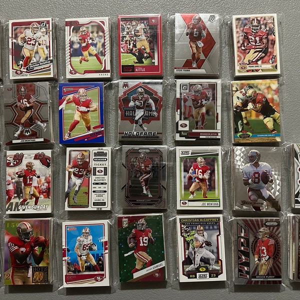 San Francisco 49ers Football Cards - Grab Bag of 30 Cards from 1980s-Today