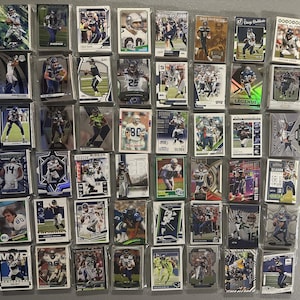 Cartes de football des Seahawks de Seattle - Sac de 30 cartes des années 80 à aujourd'hui