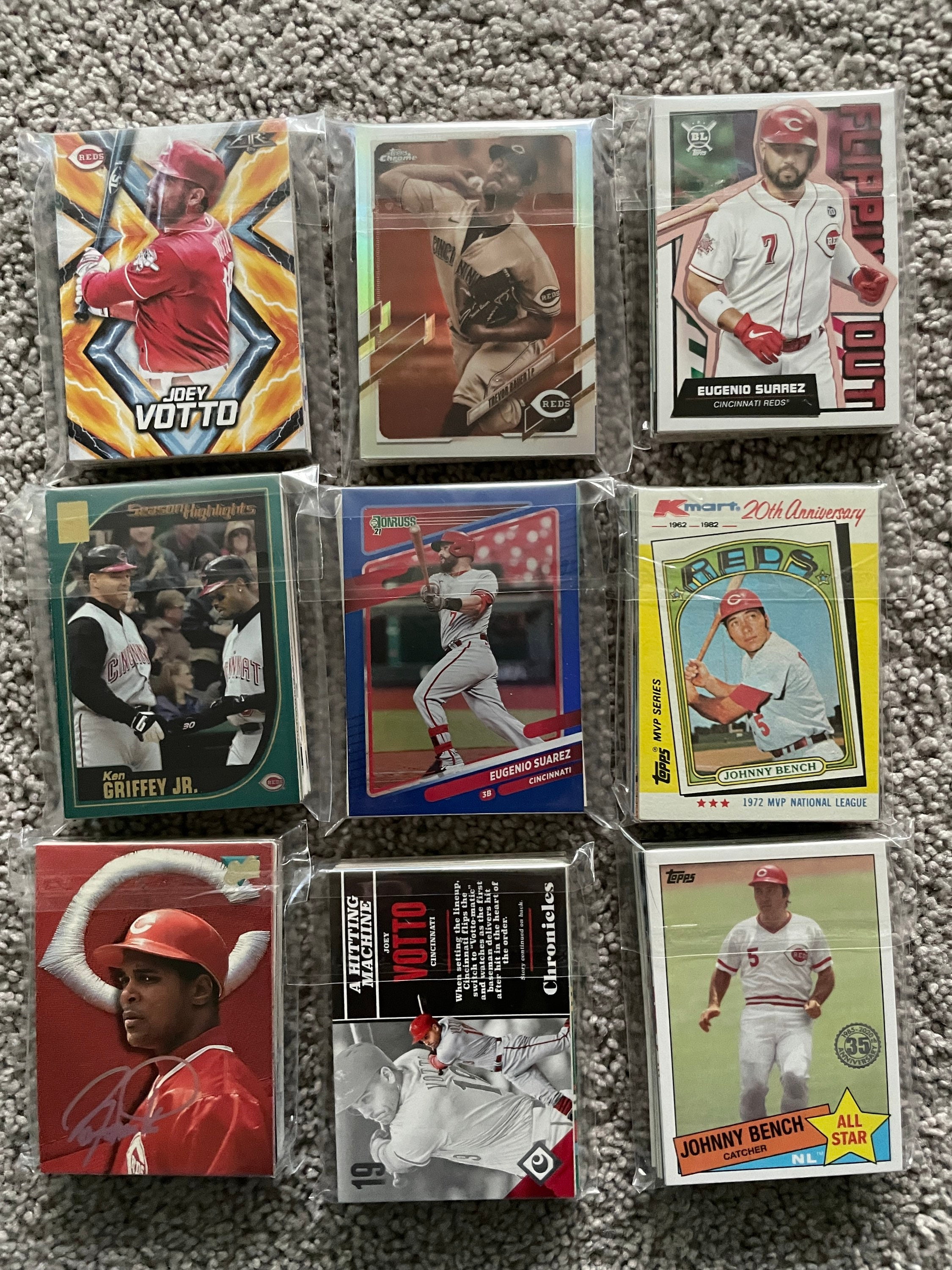 Cincinnati Reds Baseball Cards Grab Bag of 30 Cards From Etsy