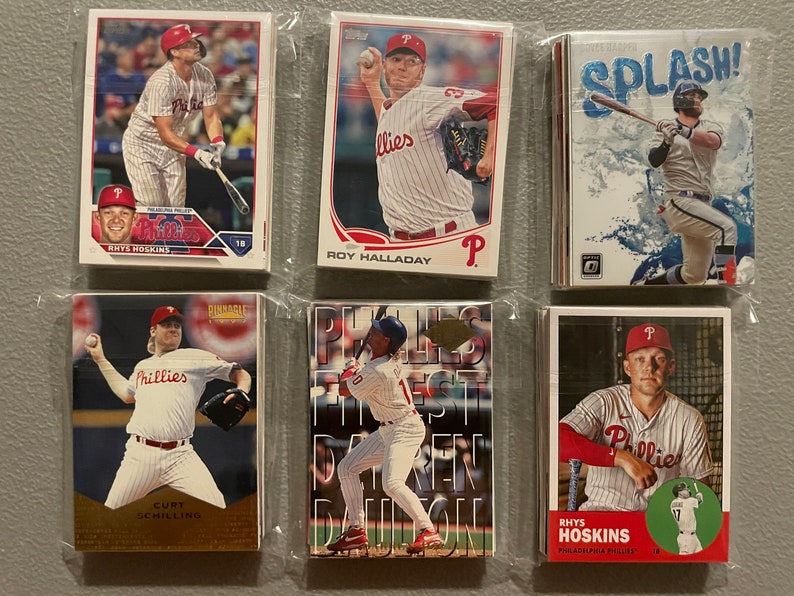 Philadelphia Phillies Baseball Cards Grab Bag of 30 Cards Etsy