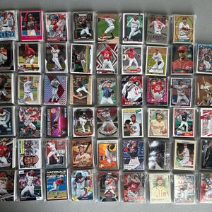 Cartes de baseball des Nationals de Washington - Sachet de 30 cartes des années 2000 à nos jours