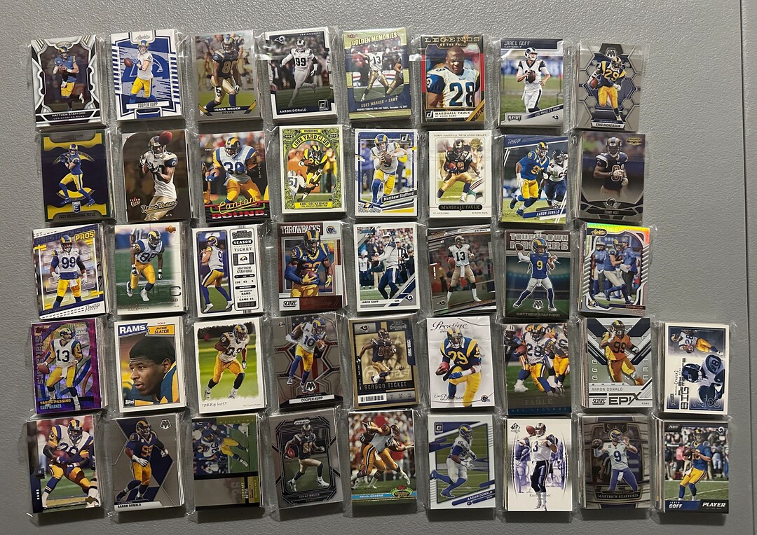 Los Angeles Rams Football Cards Grab Bag of 30 Cards From 1980s-today ...