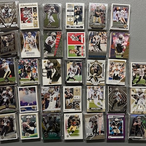 Cartes de football des Saints de la Nouvelle-Orléans - Sac de 30 cartes des années 80 à aujourd'hui