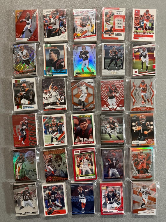 Cincinnati Bengals Football Cards - Grab Bag of 30 Cards from 1980s-Today