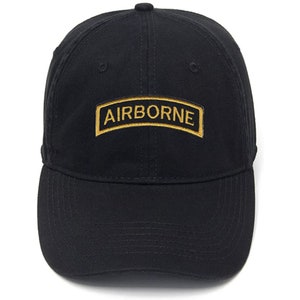 Stickerei Mütze Baumwolle Bestickt Casual Herren Baseball Cap Army Airborne