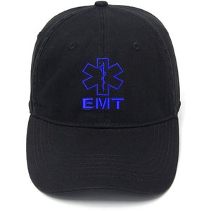 Embroidery Hat Cotton Embroidered Men&#39;s Casual Baseball Cap for EMS - Emergency Medical