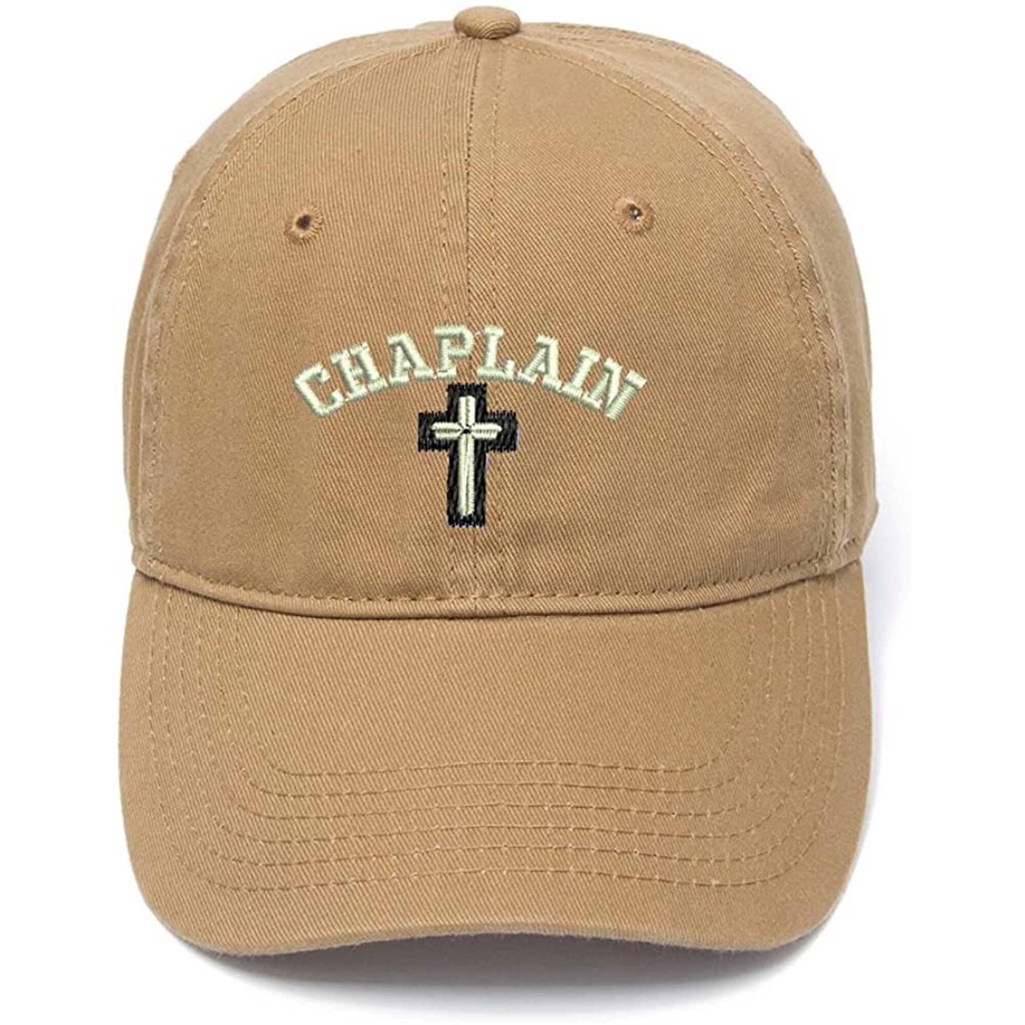 にに Christian Chaplain Cross Embroidered Baseball Cap – 100% Acrylic 6