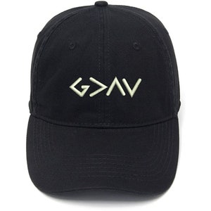 Embroidery Hat Cotton Embroidered Casual Men&#39;s Baseball Cap God is Greater