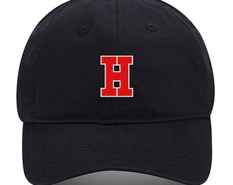 Homme Casquette de Baseball Athletic Lettre H Broderie Chapeaux Ajustables Brodés Casquettes en Coton Unisexe