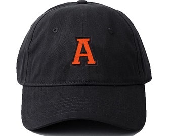Cappello da ricamo Berretto da baseball da uomo casual ricamato in cotone Lettera sportiva A