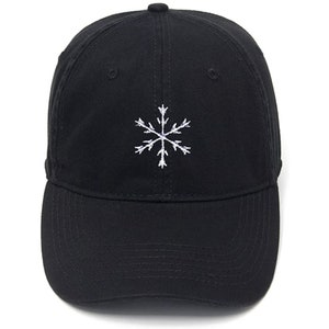 Embroidery Hat Cotton Embroidered Casual Men&#39;s Baseball Cap Snowflake