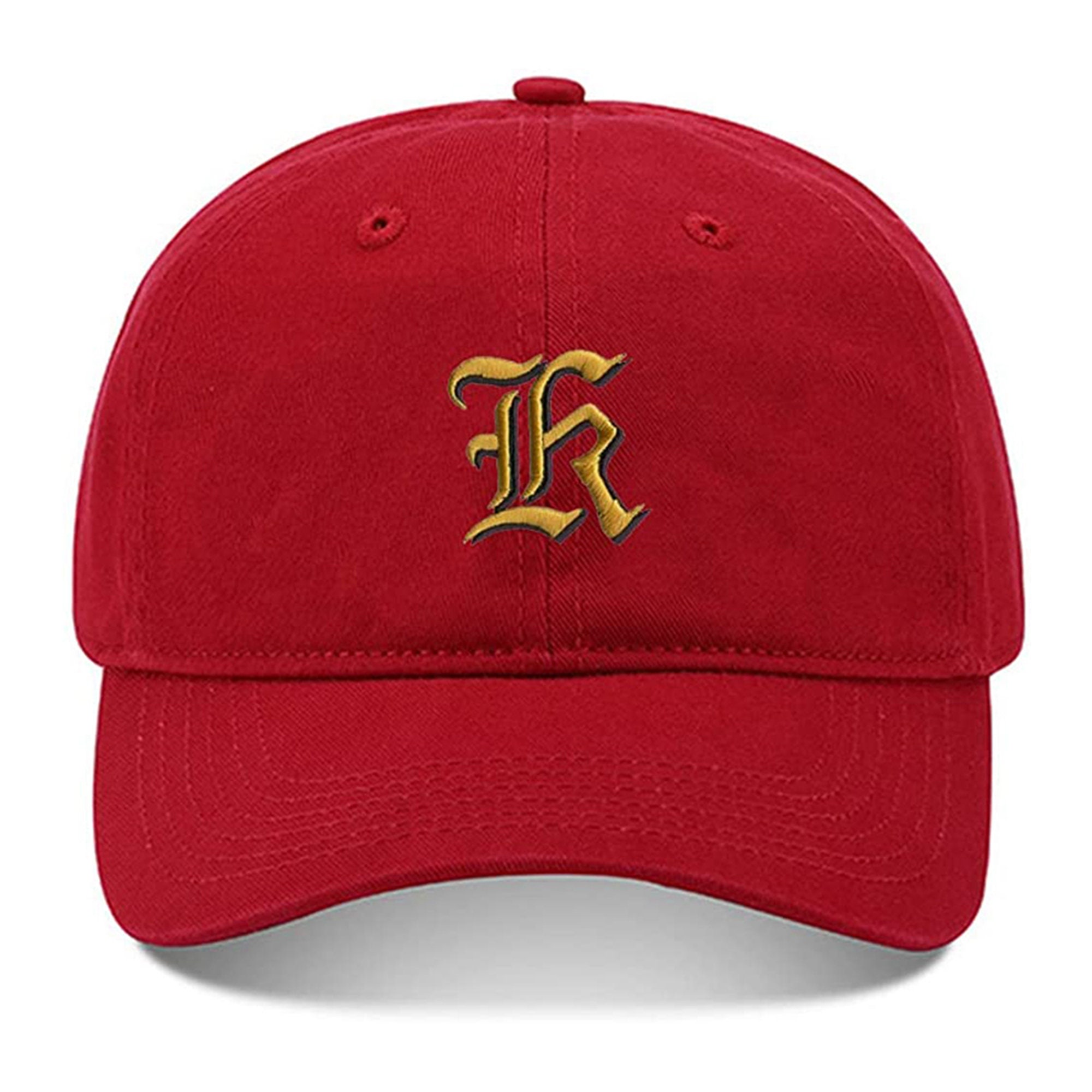 Old English 'K' Baseball Cap - 100% Cotton Embroidered Hat With Adjustable Strap, Unisex Fit