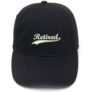 Embroidery Hat Cotton Embroidered Casual Men&#39;s Baseball Cap Retired