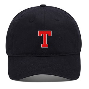 Hombres Gorra de béisbol Carta atlética T Sombrero bordado Sombreros ajustables Sombreros de algodón Unisex