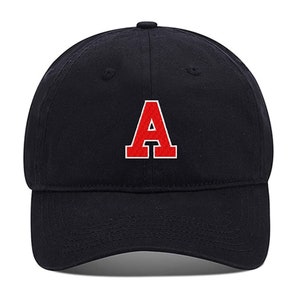 Hombres Gorra de béisbol Carta atlética Un sombrero bordado Sombreros ajustables Bordados Gorras de algodón Unisex