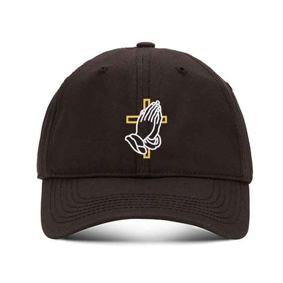 Dalix Peace Sign Embroidered V Cotton Dad Hat Baseball Cap Adjustable Mens In Washed Black