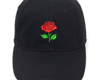 Chapeau de broderie Coton Brodé Casual Casquette de baseball pour hommes Rose