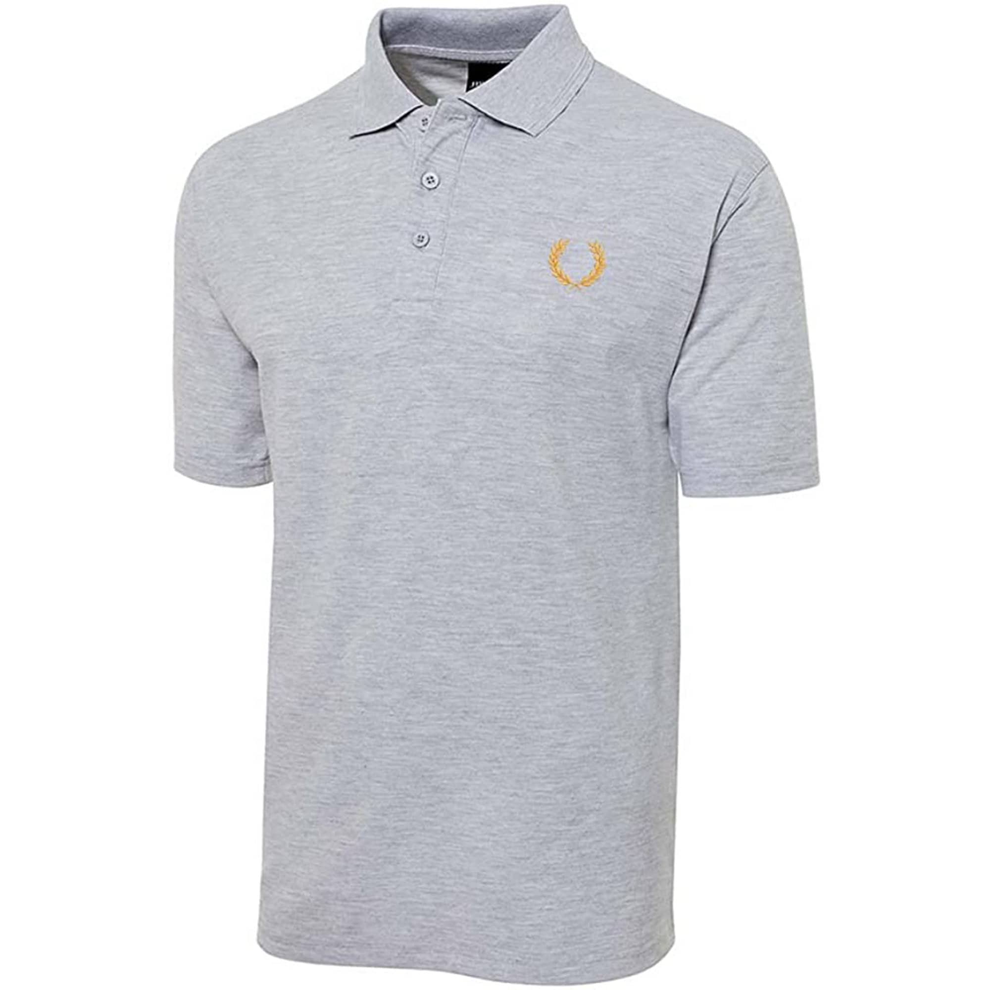 Laurel Wreath Embroidered Short Sleeve Polo Shirts Classic
