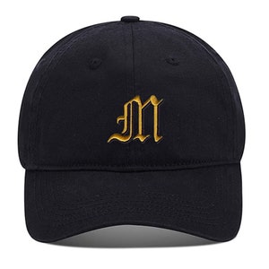 Men Baseball Cap Old English M Embroidery Hat Embroidered Adjustable Hats Cotton Caps Unisex