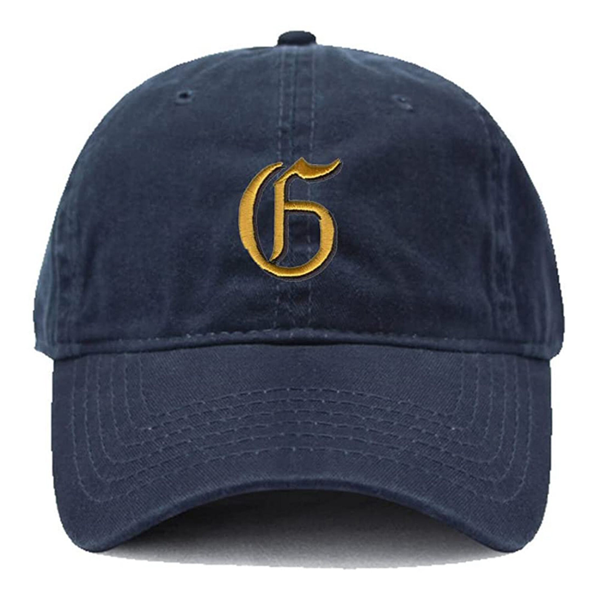 Men's Embroidered Baseball Cap - Old English G Design, Adjustable Washed Cotton, Dad Hat Style - View #4