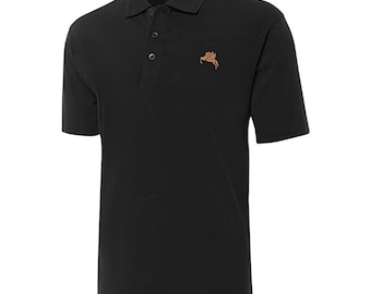 Pegasus Embroidered Short Sleeve Polo Shirts Classic Embroidery Men's Polo Shirt