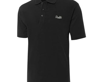 Doctor Embroidered Short Sleeve Polo Shirts Classic Embroidery Men's Polo Shirt