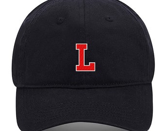 Homme Casquette de Baseball Lettre Athlétique L Broderie Chapeau Brodé Chapeaux Réglables Coton Casquettes Unisexe