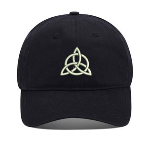 Holy Trinity Celtic Knot Unisex Embroidery Baseball Cap Washed Cotton Embroidered Adjustable Cap