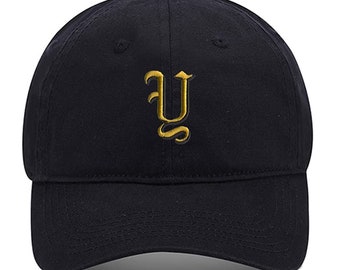 Hommes Casquette de Baseball Old English Y Broderie Chapeaux Brodés Réglables Chapeaux Coton Casquettes Unisexe