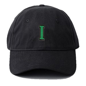 Sombrero bordado Algodón bordado Gorra de béisbol casual para hombres Carta deportiva I
