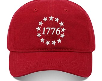 Men Baseball Cap US Stars 1776 Embroidery Hat Embroidered Adjustable Hats  Cotton Caps Unisex