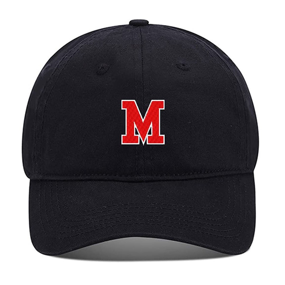 Men Baseball Cap Athletic Letter M Embroidery Hat Embroidered ...