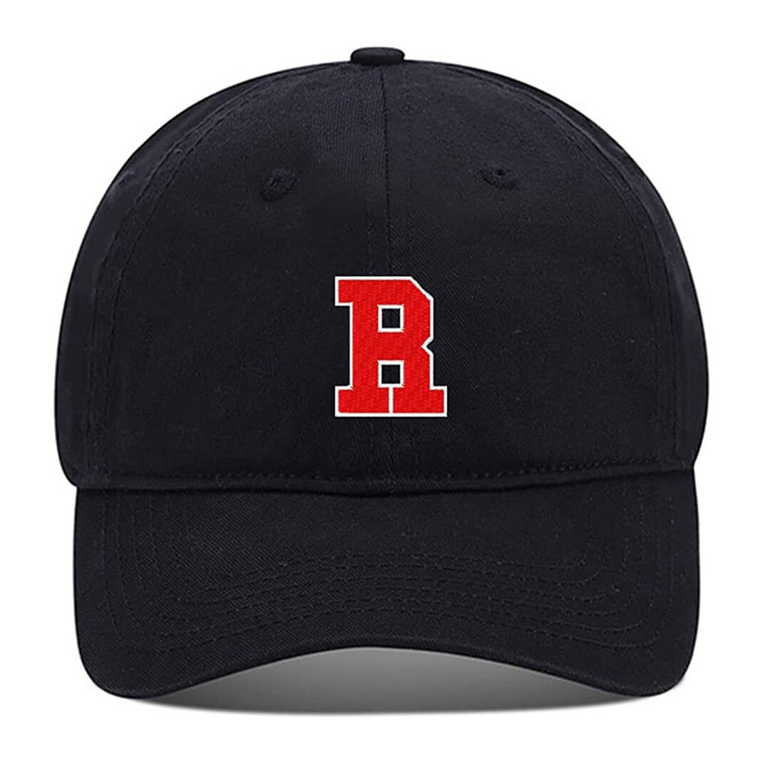 Letter R Hat Men Baseball Cap Athletic Letter R Embroidery Hat Embroidered ...