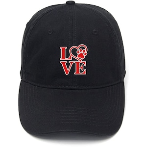 Sombrero bordado algodón bordado casual gorra de béisbol para hombres amor de perro