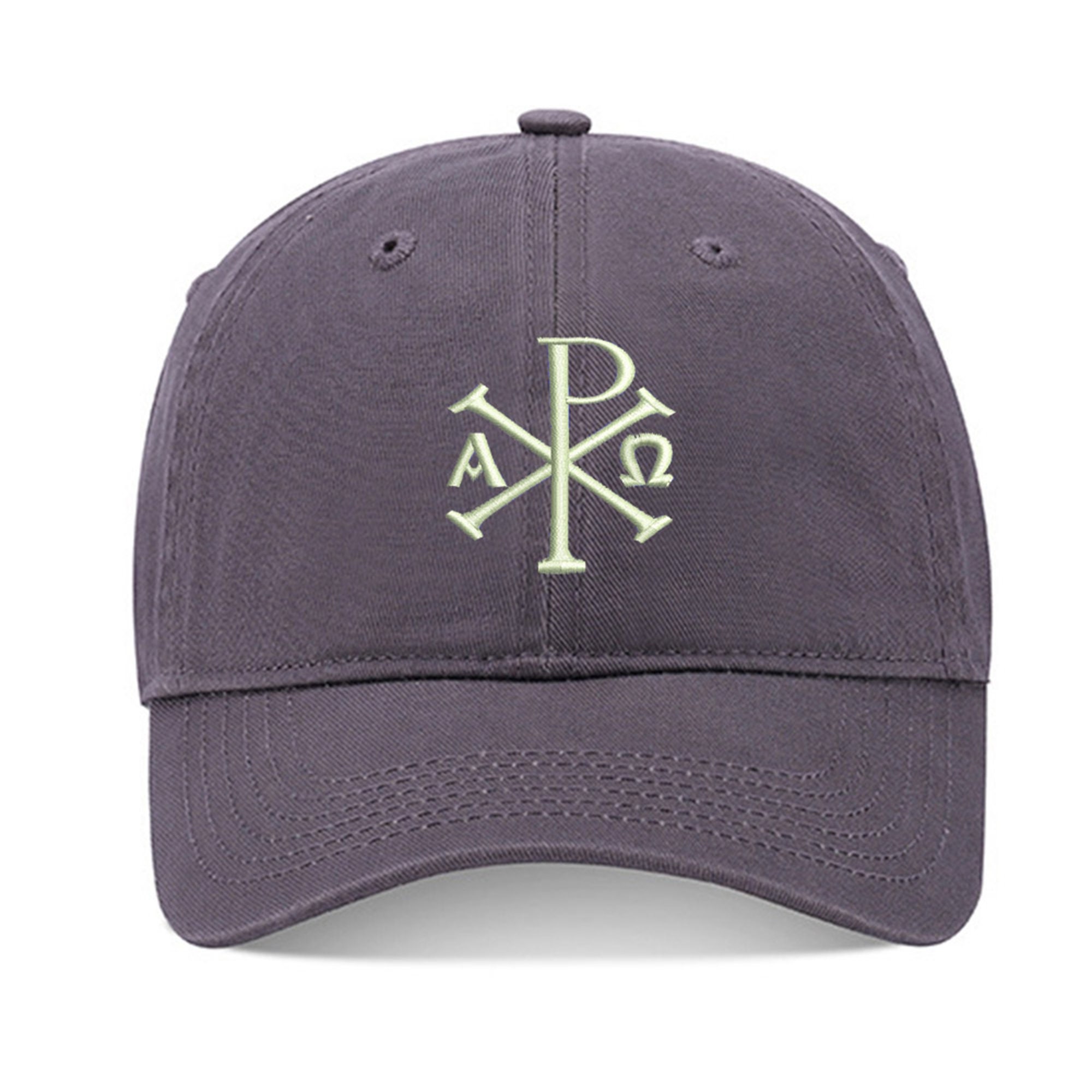 Christian Chi Rho Unisex Embroidery Baseball Cap Washed Cotton ...