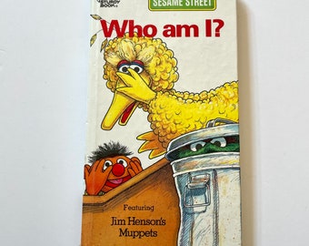 Vintage Who Am I? Sesame Street Book