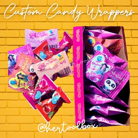 Custom Candy Wrappers Etsy