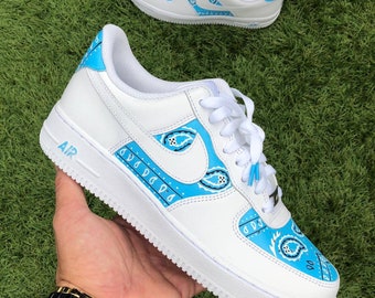 blue bandana nike shoes