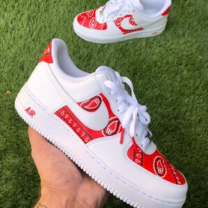 red bandana nikes
