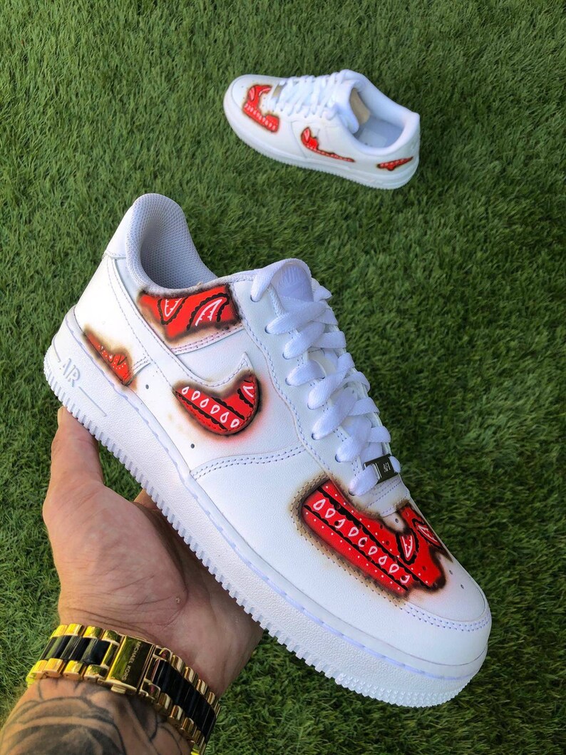 Nike air force 1 af1 FREE CREASE PROTECTORS bandana customs | Etsy