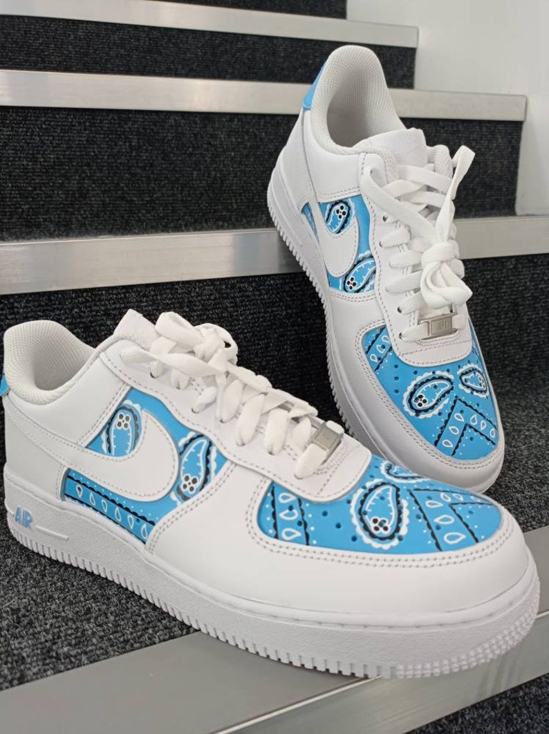 Nike air force 1 af1 FREE CREASE PROTECTORS bandana customs | Etsy
