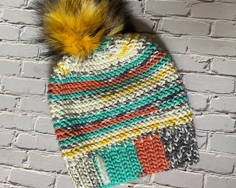 Gorro de otoño para mujer, gorro de moda, estilo primaveral, tendencias invernales, accesorios de otoño, gorro holgado, gorro multicolor, bohemio, minimalista.