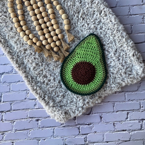 Avocado hot pad, trivet, guacamole, avocado decor, foodie gift, chef gift, housewarming gift, wedding gift, women’s birthday gift