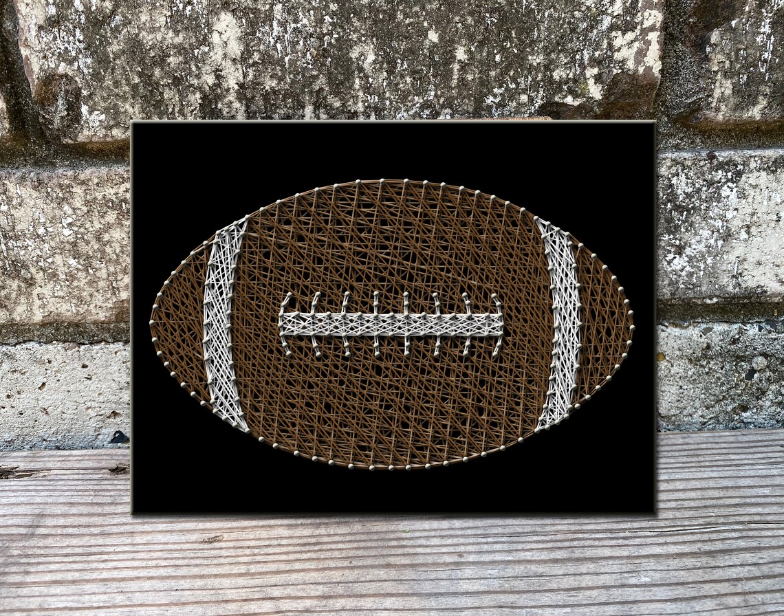 Football String Art 8X10 In Etsy