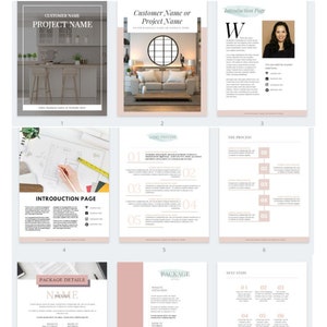 Client Welcome Packet / Canva Template / Interior Design Client Welcome Packet / Digital Canva Template Welcome Packet for Interior Designer